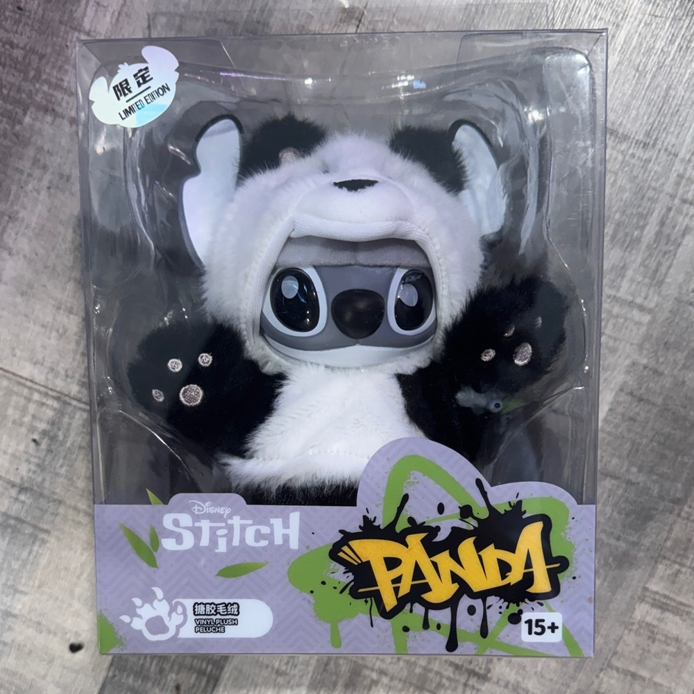 Disney Stitch in Panda Costume Plush